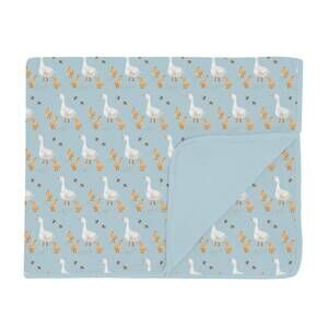 NEW KICKEE toddler blanket - 40x60 in spring sky feeding ducks